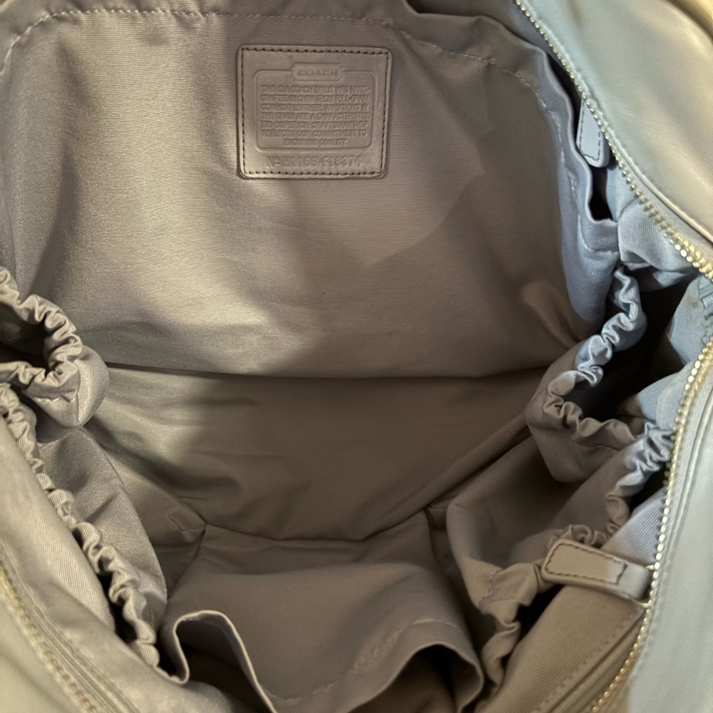 COACH ADDISON MULTI FUNCTION DIAPER BAG SATCHEL SKY BLUE LEATHER F18374 CROSSBOD - Picture 11 of 16
